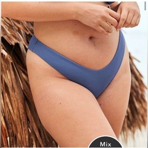 NWT Aerie Brand Ribbed High-Cut Cheeky Bikini Bottom